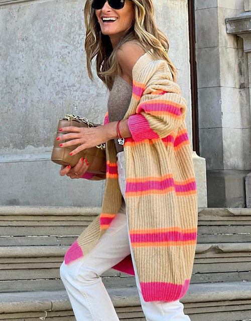 Load image into Gallery viewer, Ribbed Long Sleeve Cardigan
