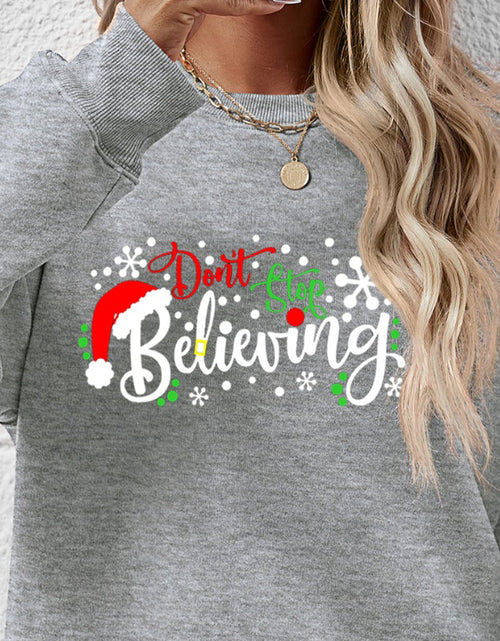 Load image into Gallery viewer, Letter Graphic Long Sleeve Sweatshirt
