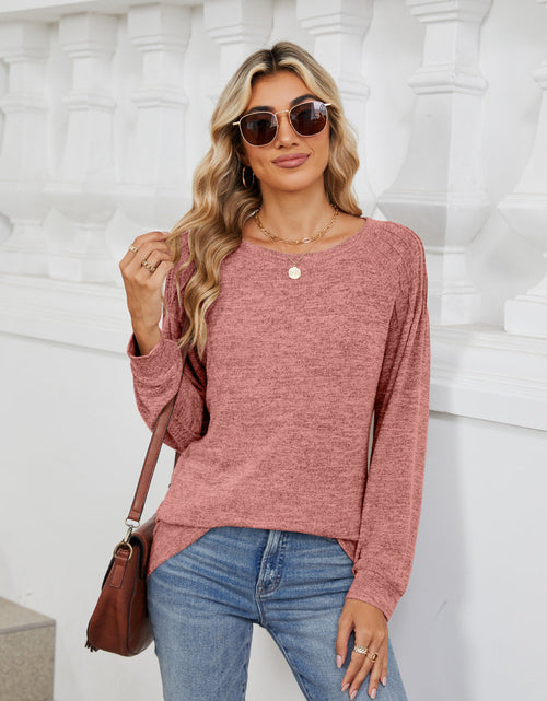 Load image into Gallery viewer, Round Neck Long Sleeve T-Shirt
