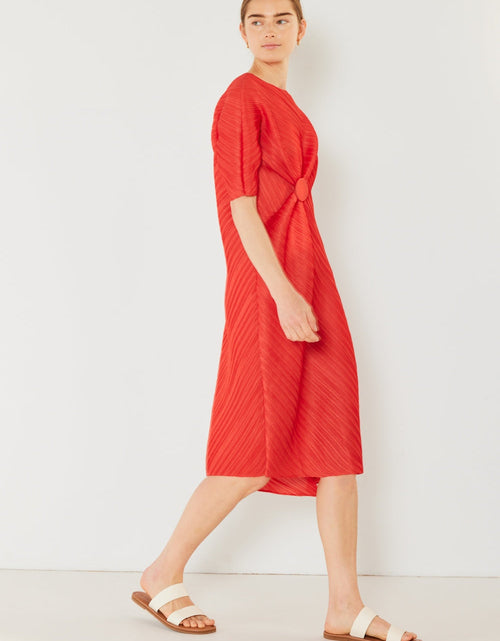 Load image into Gallery viewer, Marina West Swim Pleated Dolman Sleeve Dress
