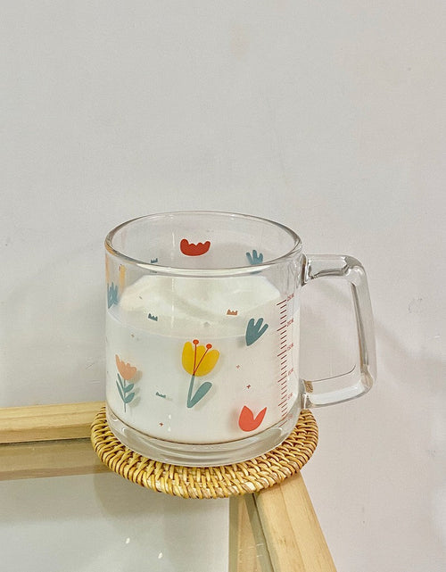 Load image into Gallery viewer, Set Of Four Modern Printed Glass Mugs by Izhar Studio- CA
