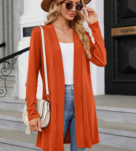 Long Sleeve Open Front Cardigan