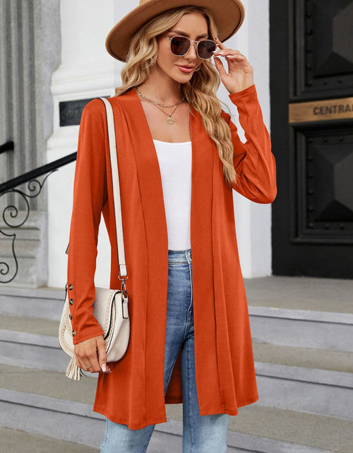 Load image into Gallery viewer, Long Sleeve Open Front Cardigan
