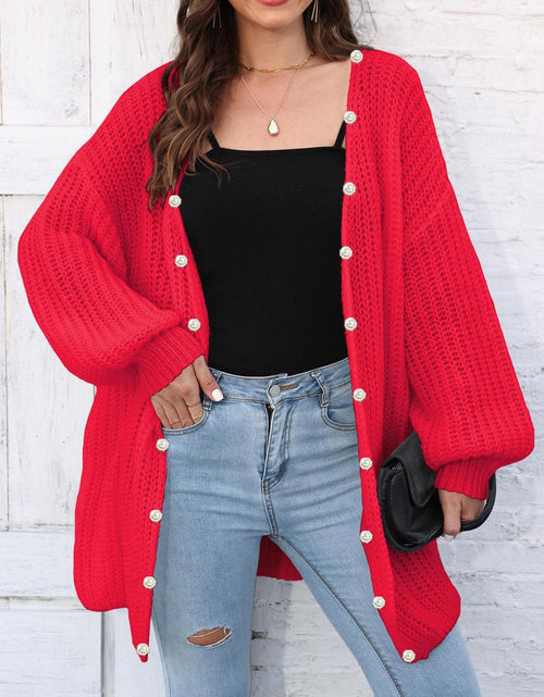 Load image into Gallery viewer, Open Front Long Sleeve Cardigan
