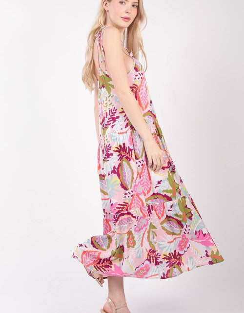 Load image into Gallery viewer, VERY J Tropical Printed Cami Midi Dress
