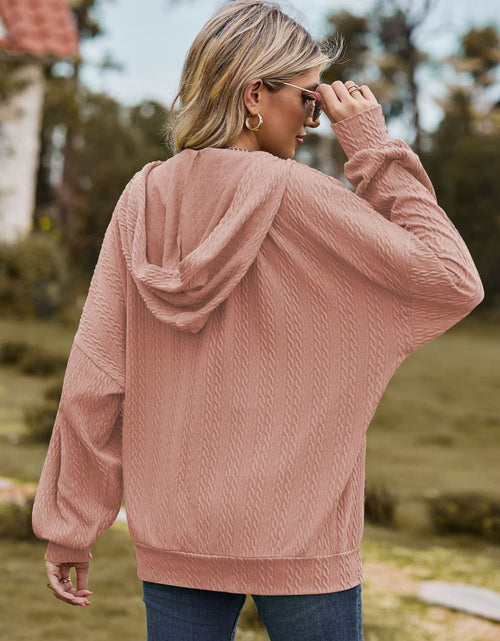 Load image into Gallery viewer, Cable-Knit Long Sleeve Hooded Jacket
