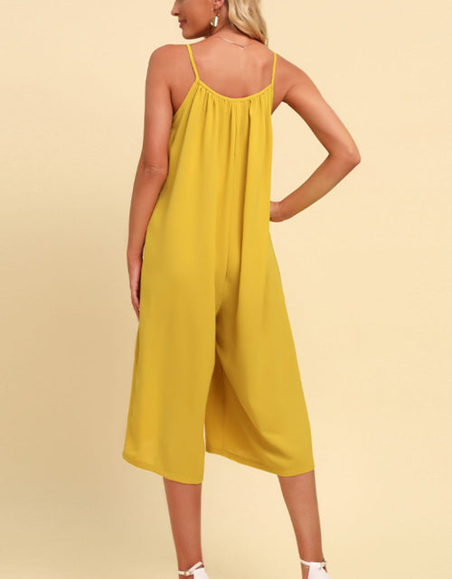Load image into Gallery viewer, Spaghetti Strap Scoop Neck Jumpsuit
