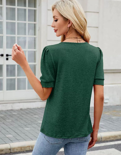 Load image into Gallery viewer, Round Neck Short Sleeve T-Shirt
