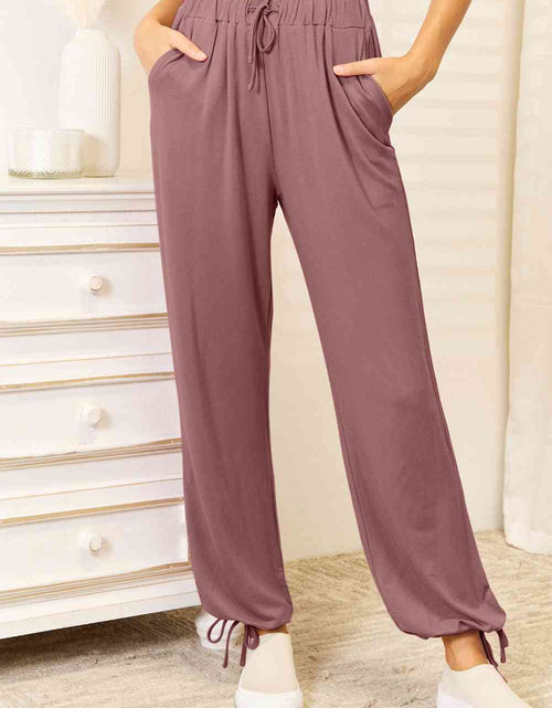 Load image into Gallery viewer, Basic Bae Full Size Soft Rayon Drawstring Waist Pants with Pockets
