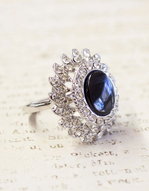 Load image into Gallery viewer, Vintage Jewelry Pinfire Opal Cocktail Ring in a 18k Gold Electroplated Setting Made in the USA by PVD Vintage Jewelry
