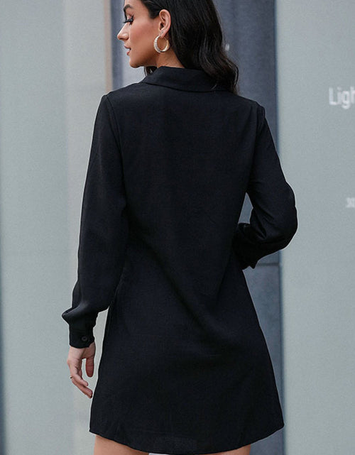 Load image into Gallery viewer, Perfee Belted Mini Shirt Dress

