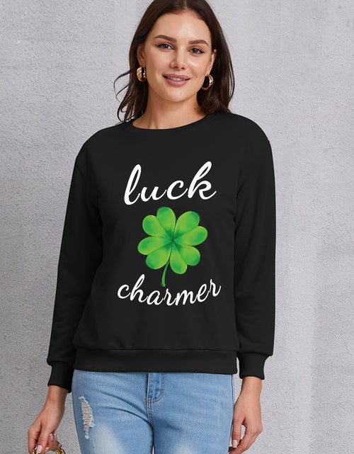 Load image into Gallery viewer, LUCK CHARMER Round Neck Sweatshirt
