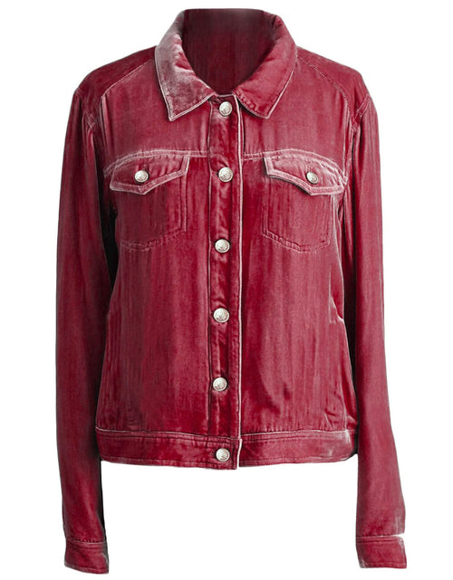 Load image into Gallery viewer, Button Up Long Sleeve Jacket with Chest Pockets
