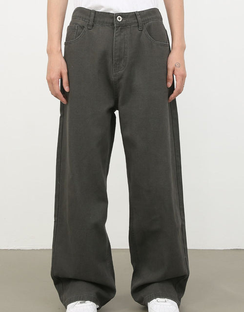 Load image into Gallery viewer, Men's Half Elastic Waist Jeans with Pockets
