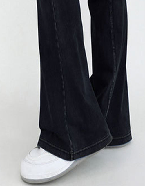 Load image into Gallery viewer, Wide Waistband Bootcut Jeans with Pockets
