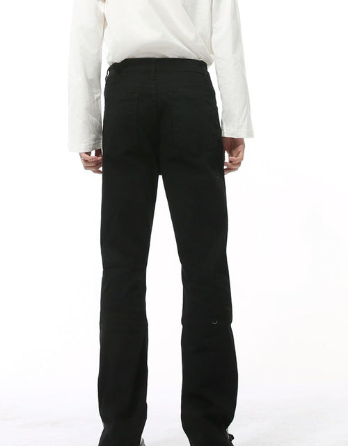 Load image into Gallery viewer, Side Zipper Slim Jeans
