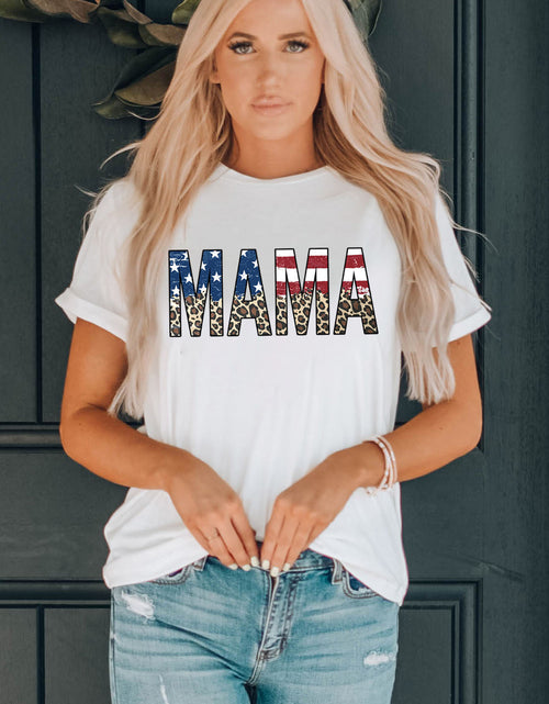 Load image into Gallery viewer, MAMA Round Neck Short Sleeve T-Shirt

