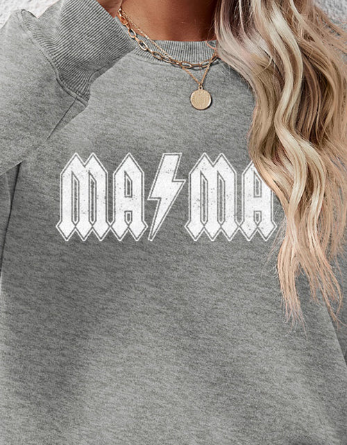 Load image into Gallery viewer, Letter Graphic Dropped Shoulder Sweatshirt
