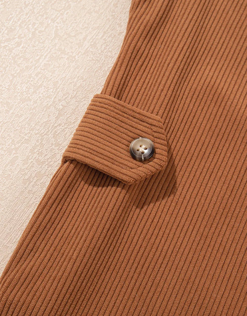 Load image into Gallery viewer, Decorative Pocket Flap Button Up Jacket
