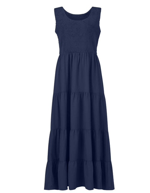 Load image into Gallery viewer, Tiered Smocked Wide Strap Dress
