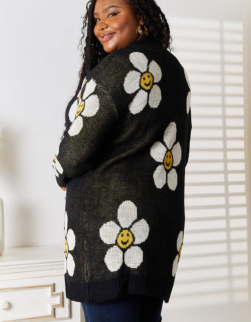 Load image into Gallery viewer, Perfee Floral Button Down Longline Cardigan
