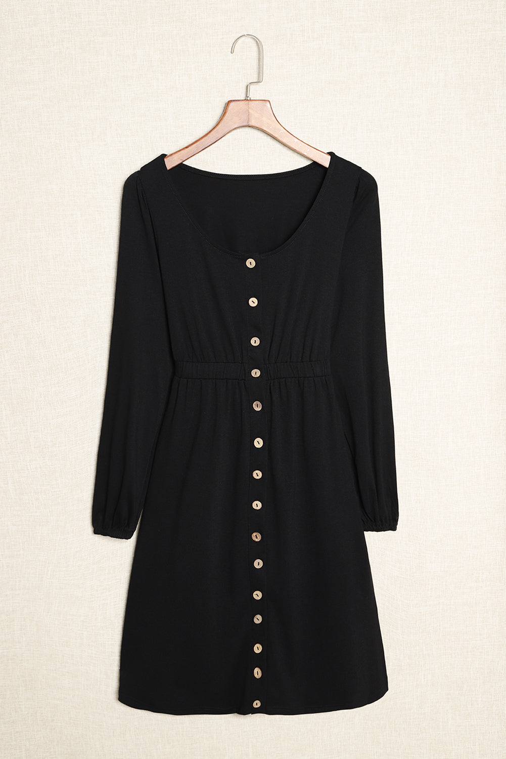 Julianna Button Up High Waist Long Sleeve Dress. by Poppy Lee Lane