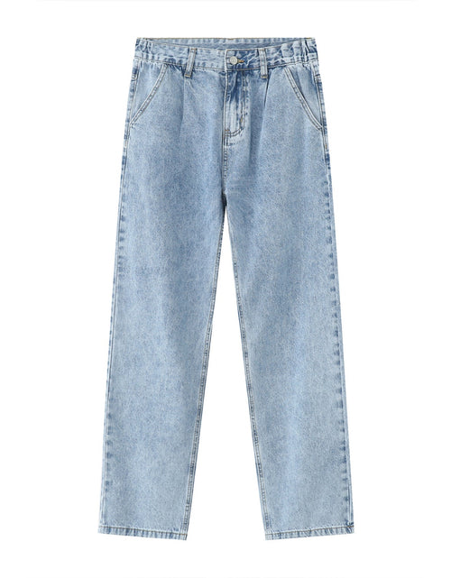 Load image into Gallery viewer, Mid Rise Baggy Jeans with Pockets
