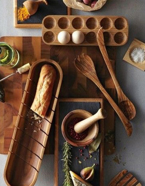 Load image into Gallery viewer, Japanese style Wooden Double Row Egg Storage by Blak Hom
