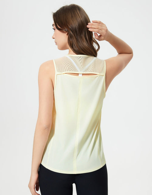 Load image into Gallery viewer, Millennia Cutout Back Round Neck Active Tank
