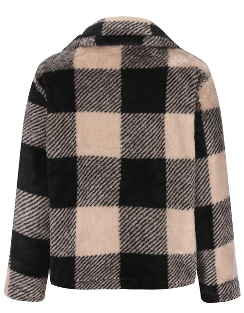 Load image into Gallery viewer, Full Size Plaid Zip Up Long Sleeve Jacket
