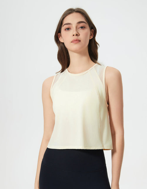 Load image into Gallery viewer, Millennia Round Neck Cropped Active Tank
