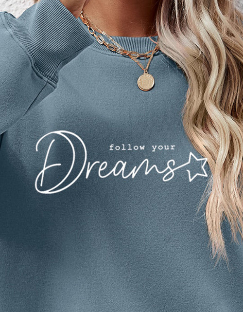 Load image into Gallery viewer, FOLLOW YOUR DREAMS Graphic Sweatshirt
