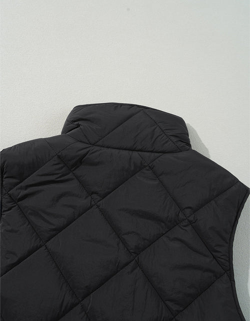 Load image into Gallery viewer, Snap Down Texture Vest Coat with Pockets
