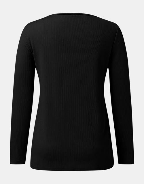 Load image into Gallery viewer, Full Size Scoop Neck Long Sleeve T-Shirt
