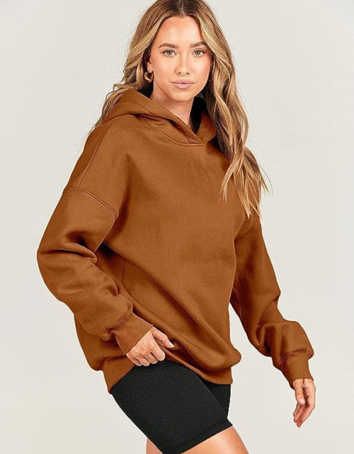 Load image into Gallery viewer, Dropped Shoulder Long Sleeve Hoodie
