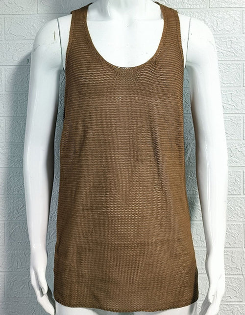Load image into Gallery viewer, Men's Plus Size Scoop Neck Knit Tank
