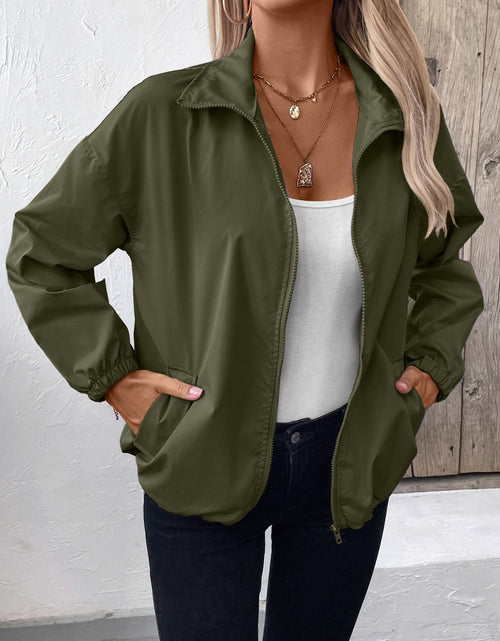 Load image into Gallery viewer, Ivy Lane Pocketed Zip Up Long Sleeve Jacket
