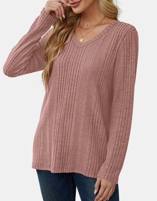 Load image into Gallery viewer, V-Neck Long Sleeve T-Shirt
