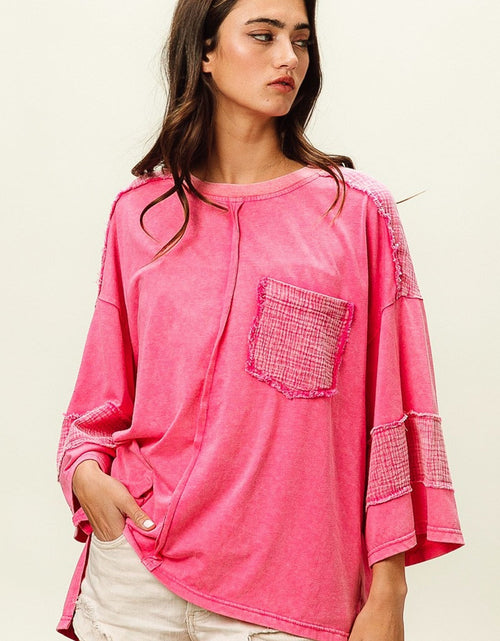 Load image into Gallery viewer, BiBi High-Low Washed T-Shirt
