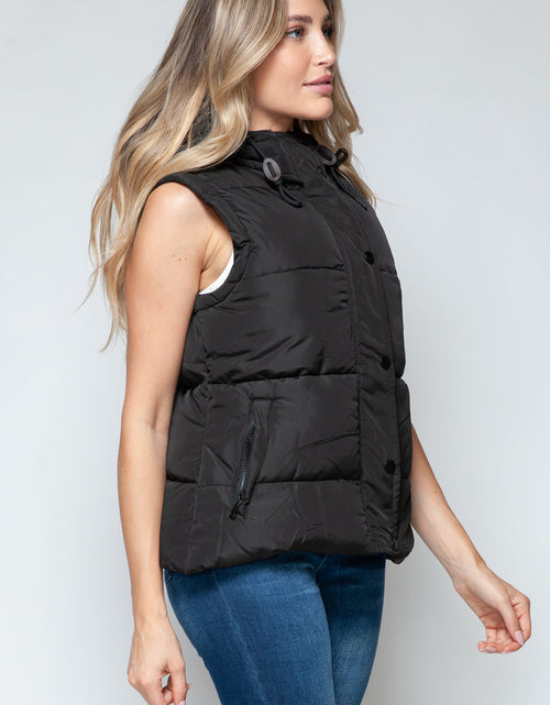 Load image into Gallery viewer, Snobbish Snap and Zip Closure Hooded Vest
