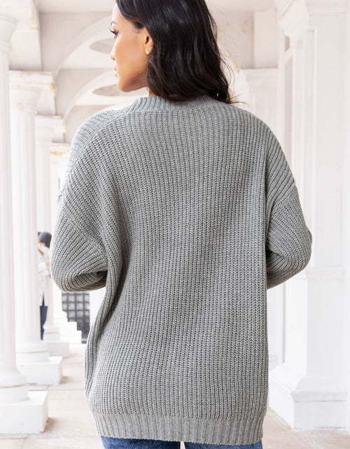 Load image into Gallery viewer, Button Up Long Sleeve Cardigan with Pockets
