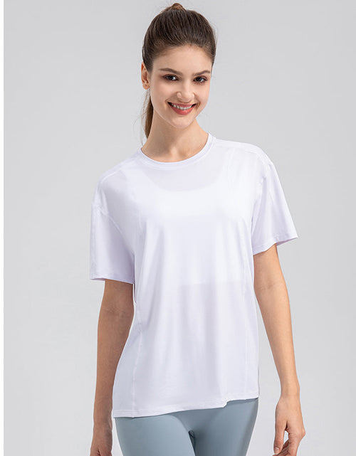 Load image into Gallery viewer, Round Neck Short Sleeve Active Top
