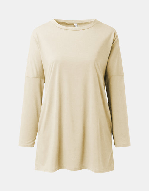 Load image into Gallery viewer, Full Size Round Neck Long Sleeve T-Shirt
