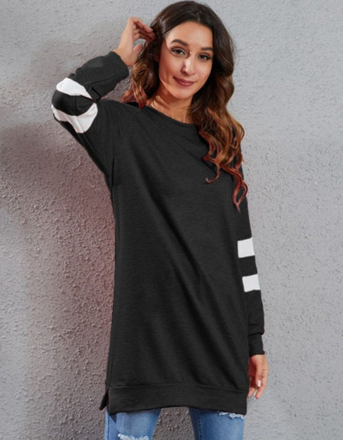 Load image into Gallery viewer, Full Size Striped Round Neck Long Sleeve T-Shirt
