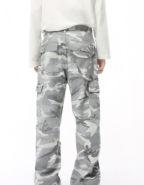 Load image into Gallery viewer, Camouflage Cargo Jeans with Pockets
