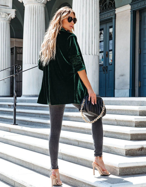 Load image into Gallery viewer, Button Up Long Sleeve Blazer with Pocket
