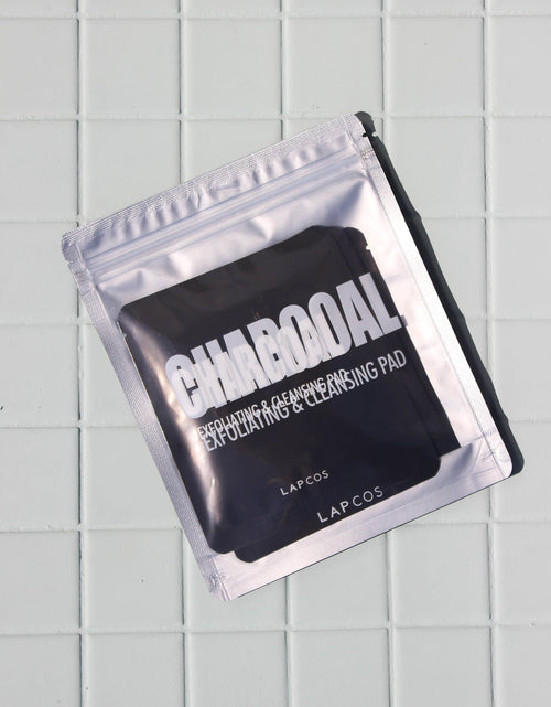 Load image into Gallery viewer, Charcoal Exfoliating &amp; Cleansing Pad by LAPCOS

