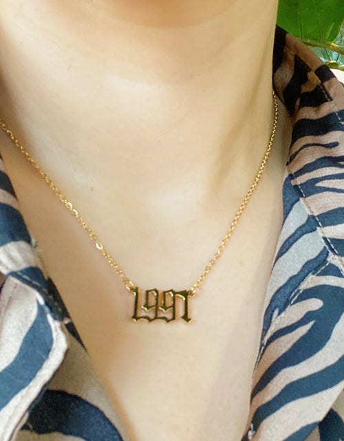 Load image into Gallery viewer, Birth Year Necklace by Ellisonyoung.com
