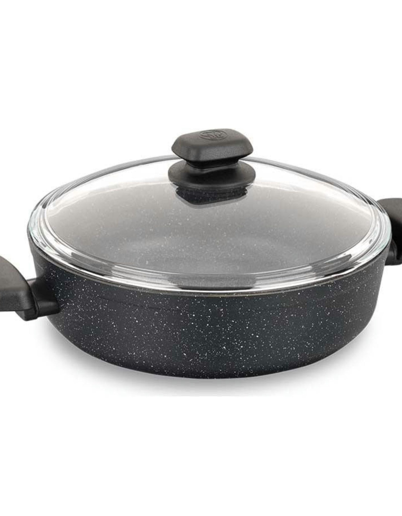 Korkmaz Ornella Alu. Low Casserola 24X6.5Cm - Black