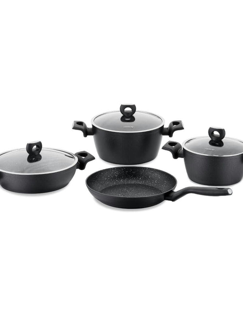 Load image into Gallery viewer, Korkmaz Nora 7Pcs Cookware Ser - Black
